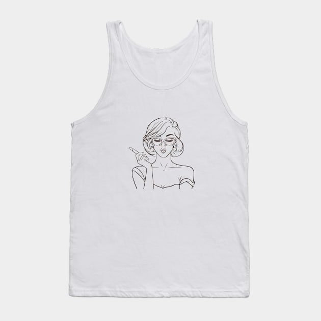 Fashion lady Tank Top by MiljanaVuckovic